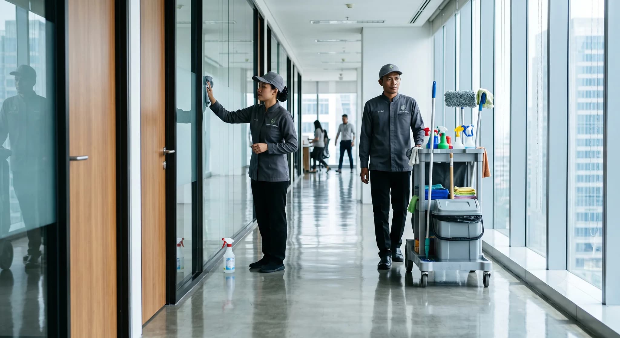 Cleaning service bertugas